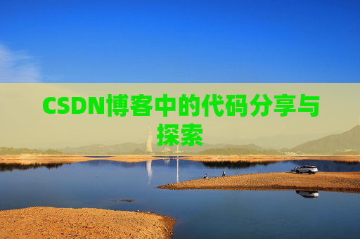 CSDN博客中的代码分享与探索